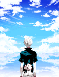 Tokyo Ghoul Anime Cloudy Blue Sky