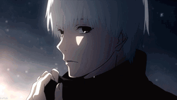 Tokyo Ghoul Kaneki Smiling Reaction GIF