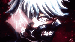 Tokyo Ghoul Ken Kaneki Fiercely Staring GIF