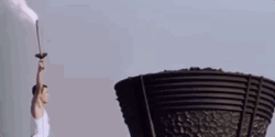 Tokyo Olympic Torch Fire Up GIF