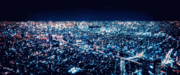 Tokyo Revengers Anime City Aerial View GIF