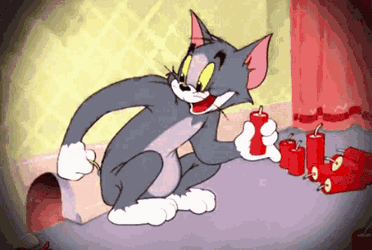 Tom And Jerry Explode GIF