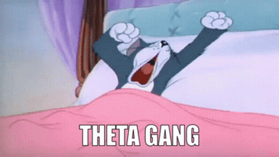 Tom And Jerry Laying In Bed Saying Theta Gang GIF