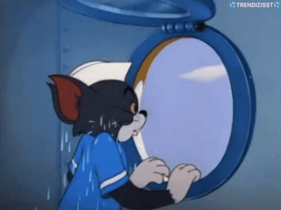 Tom And Jerry Looking Out Porthole GIF