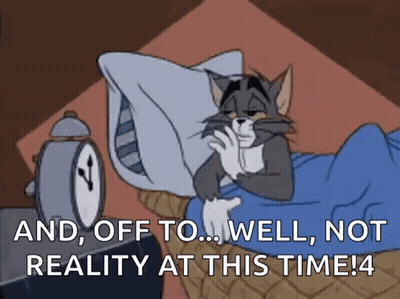 Tom And Jerry Lying In Bed GIF