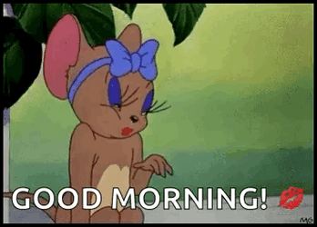 Tom And Jerry Morning Kisses Blow GIF
