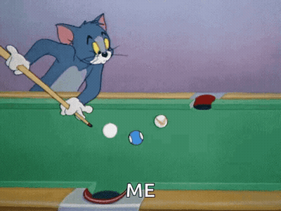 Tom And Jerry Playing Pool GIF