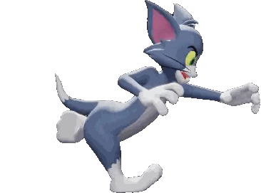 Tom And Jerry Running Sticker