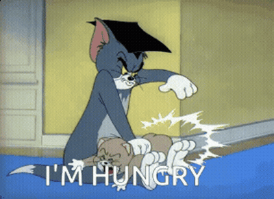Tom And Jerry Saying I'm Hungry GIF