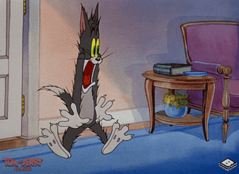 Tom And Jerry Scared Meme GIF