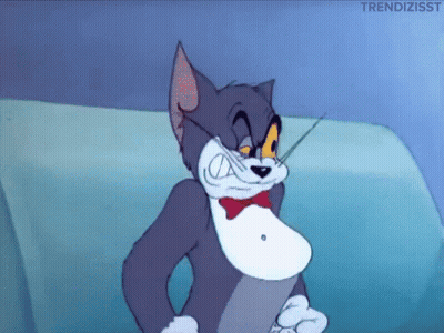 Tom And Jerry Sitting On Couch GIF