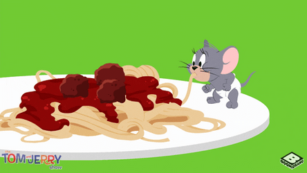 Tom And Jerry Spaghetti GIF