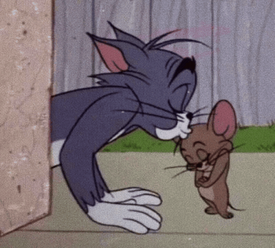 Tom And Jerry Standing Together GIF