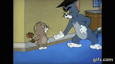 Tom And Jerry Standing Together GIF