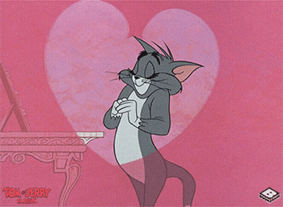 Tom And Jerry With Hearts GIF