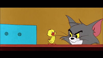 Tom And Jerry With Yellow Duck GIF