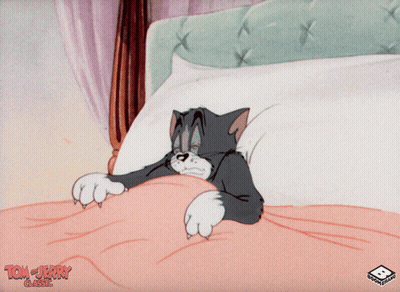 Tom And Jerry Yawning Poster GIF