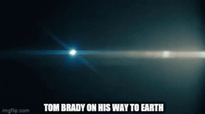 Tom Brady On His Way To Earth GIF