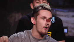 Tom Cassell Wearing Scouter Over 9000 GIF