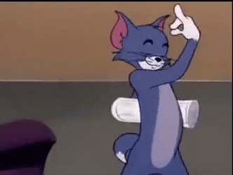 Tom Cat Dancing While Holding Newspaper GIF