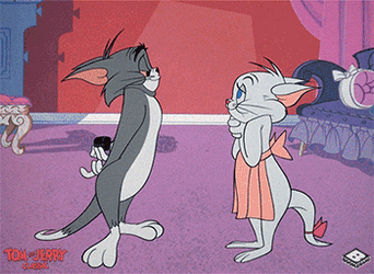 Tom Cat Giving Ring To Toodles GIF