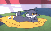 Tom Cat Relaxing Gun To Head GIF