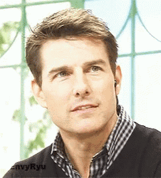 Tom Cruise Anxious Biting Lips GIF
