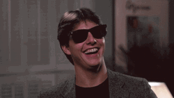 Tom Cruise Dark Shades Laughing GIF