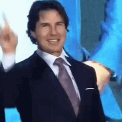 Tom Cruise Peace Sign Smile GIF