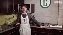 Tom Cruise Wearing Apron Leather Jacket GIF