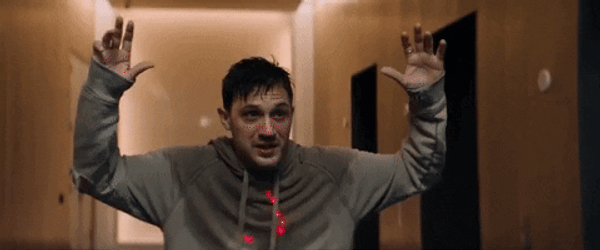 Tom Hardy Transforming To Venom GIF