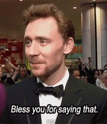 Tom Hiddleston Bless You For Saying That GIF
