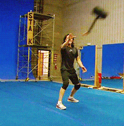Tom Hiddleston Holding A Hammer GIF
