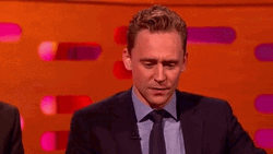 Tom Hiddleston Startle On Television GIF