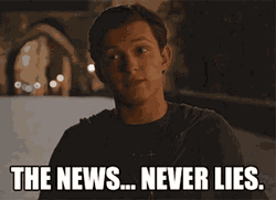 Tom Holland News Never Lies GIF