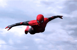 Tom Holland Spider-Man Flying GIF