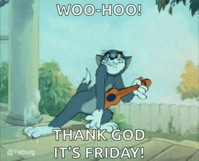 Tom Playing Guitar Woo-Hoo Thank God It's Friday GIF