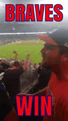 Tomahawk Chop Braves Win Celebration GIF