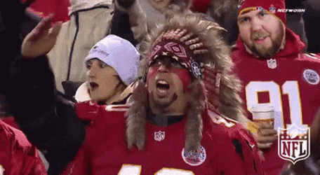 Tomahawk Chop Chief Headdress NFL GIF