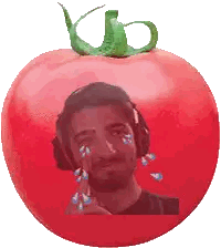 Tomato With Man's Face Sticker