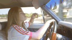 Tomboy Destiny Rogers Singing Car GIF