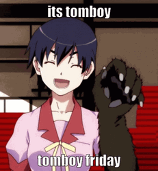 Tomboy Friday Bakemonogatari Suruga Monkey Claw GIF