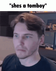 Tomboy Reaction YouTuber Jerma985 GIF
