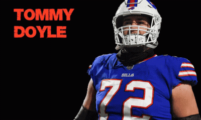 Tommy Doyle In Helmet And Blue Jersey Number 72 GIF