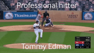 Tommy Edman Professional Hitter Chicago Cubs GIF