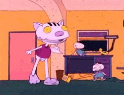 Tommy Rugrats Splashing Milk GIF
