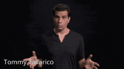 Tommy Tallarico Black Shirt Arms Outstretched GIF
