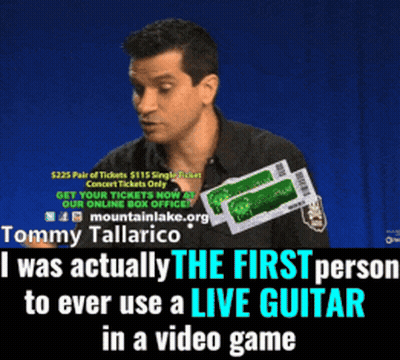 Tommy Tallarico First To Use Live Guitar In Video Game GIF