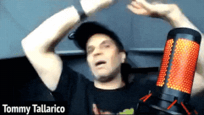 Tommy Tallarico In Hat And Black Shirt GIF