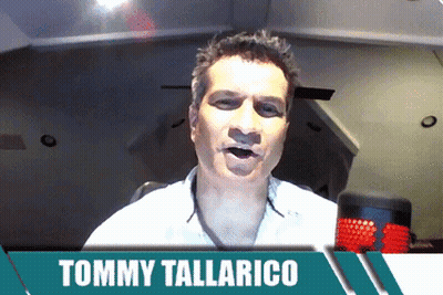 Tommy Tallarico Is Talking Into A Microphone In A Video Call GIF